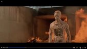 Policía patrullero T-1000 de Terminator 2 el juicio final de Mortal Kombat 1 metal liquido con brillo implementado CON EXPRESIONES FACIALES EN BOCA Y CEJAS